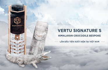 Vertu Signature S da cá sấu "bạch tạng độc bản"